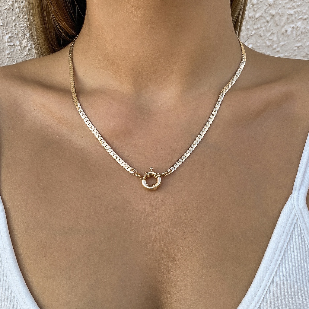 Vòng cổ hợp kim kẽm màu vàng phong cách Bohemian thời trang cho nữ