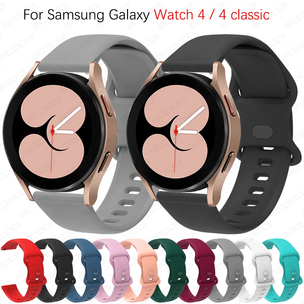 Dây Silicone Thay Thế Cho Đồng Hồ Samsung Galaxy Watch 4 classic 46mm 42mm Galaxy Watch 4 44mm 40mm