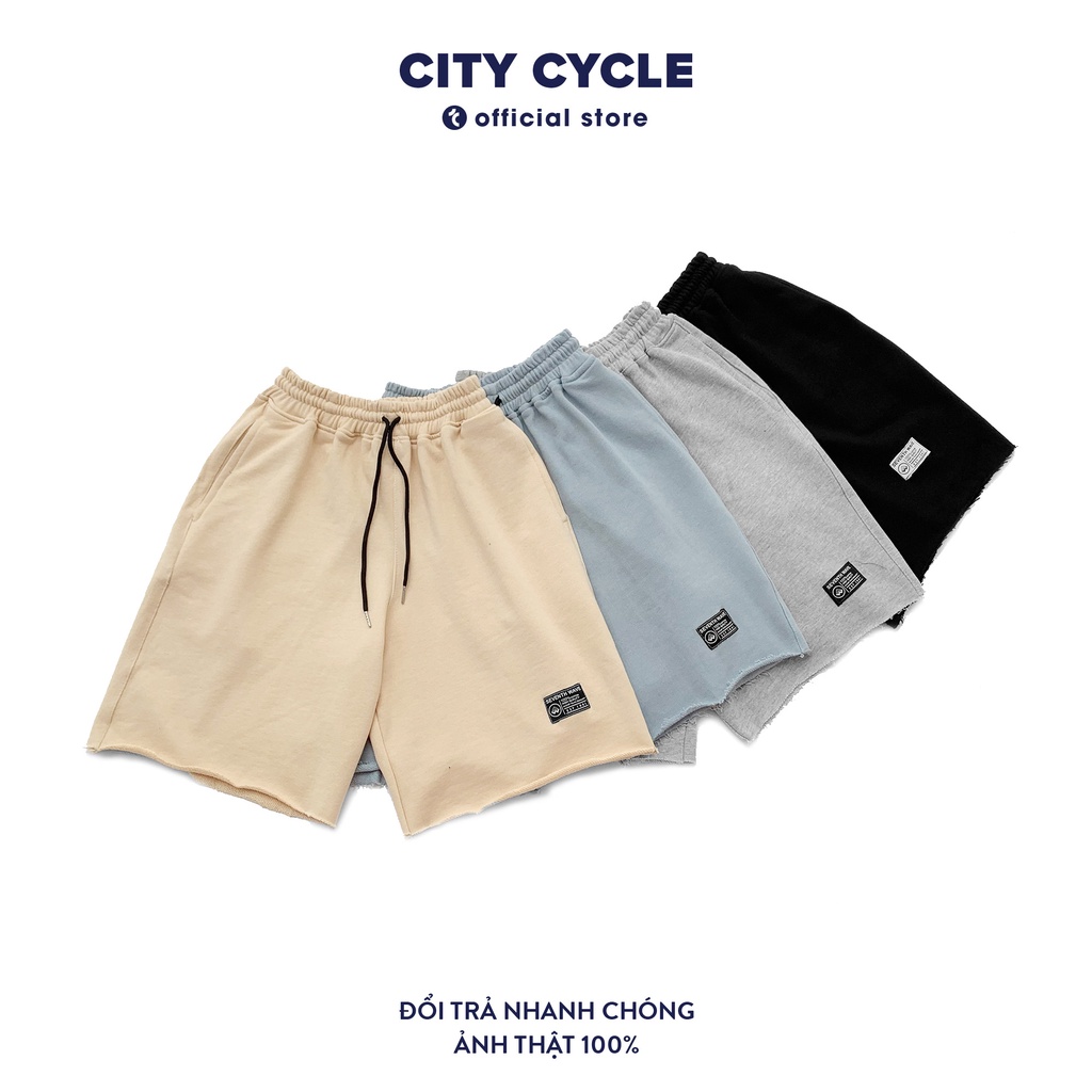 Quần đùi nam nữ chất nỉ da cá Seven City Cycle - Quần short nam Unisex ống rộng Local Brand