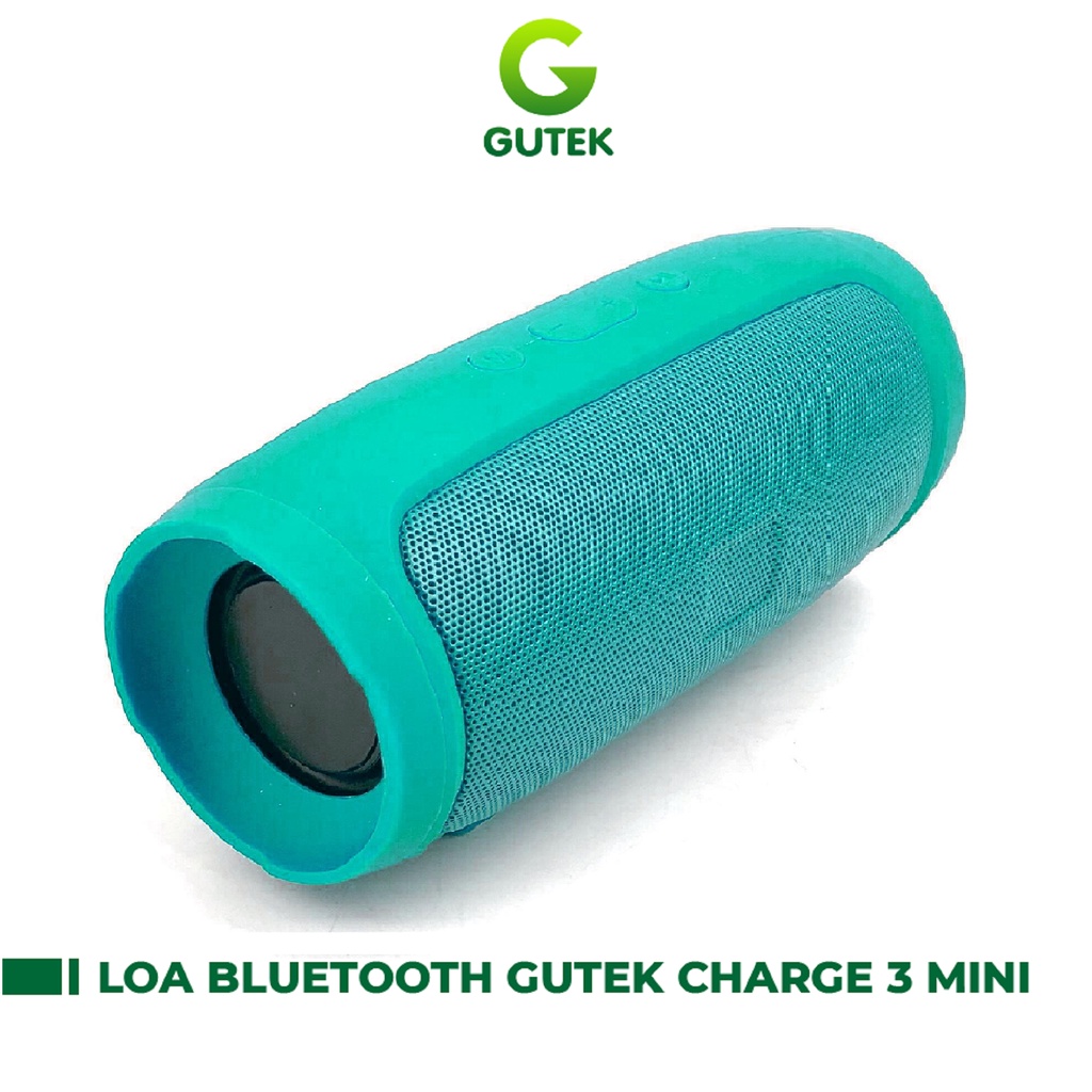 Loa bluetooth không dây nghe nhạc Gutek Charge 3 mini nhỏ gọn dùng usb thẻ nhớ âm thanh chất lượng giá rẻ