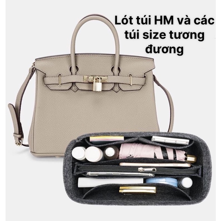 Lót túi HM Hermes Birkin (túi khác cùng kích thước dùng được)