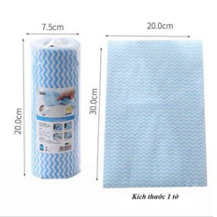 CUỘN 50 KHĂN LAU ĐA NĂNG HOA VĂN, TÁI SỬ DỤNG NHIỀU LẦN , LAU SIÊU SẠCH