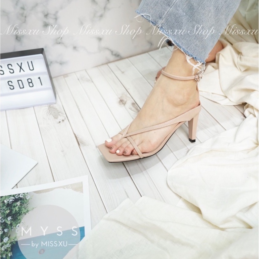 Giày sandal nữ kẹp xỏ ngón 7cm thời trang MYSS - SD81