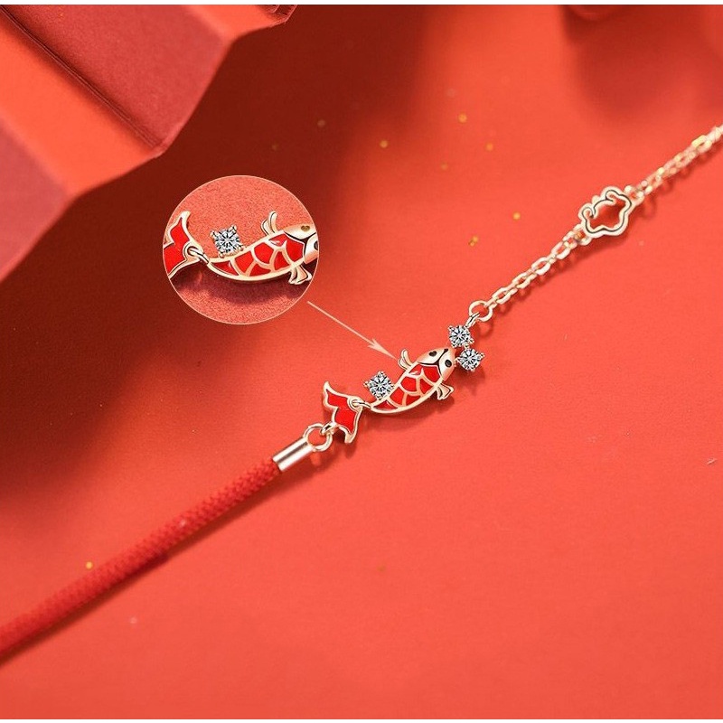 Vòng Đeo Tay Hình Cá Koi May Mắn Thời Trang Cho Nữ