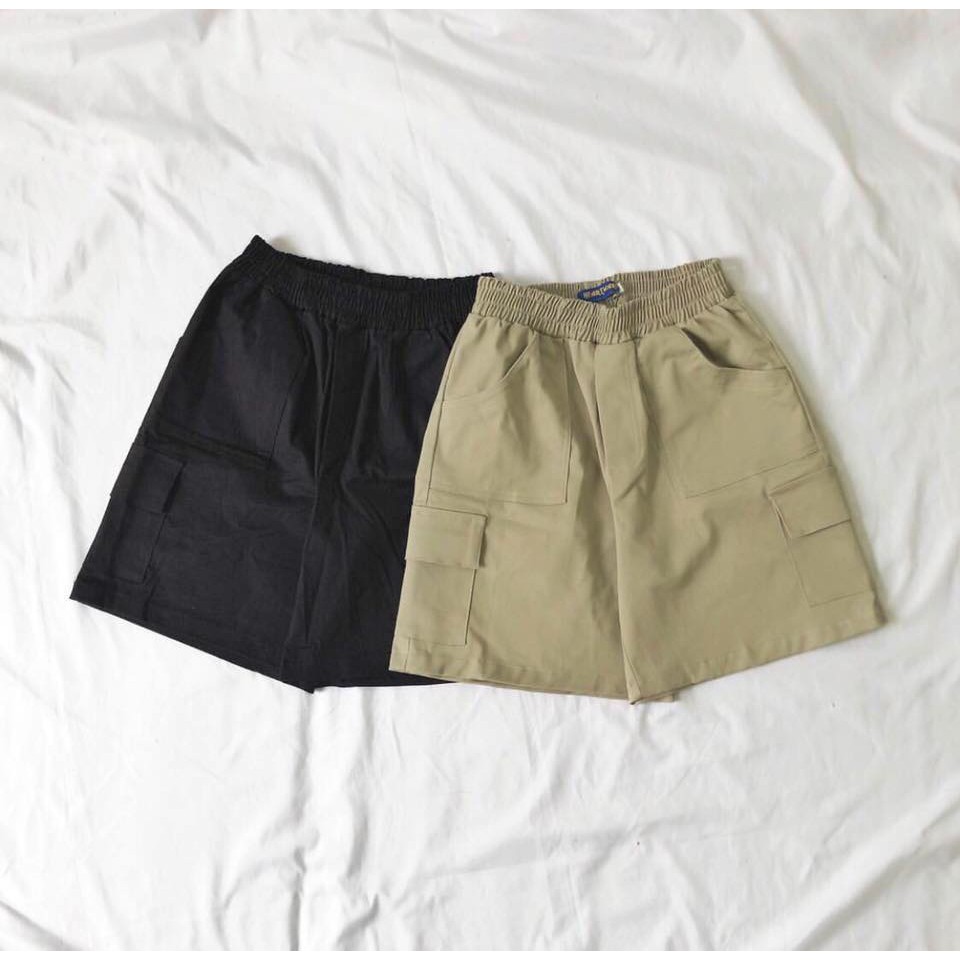 Quần SHORT KAKI TÚI HỘP BOX Nam Nữ Ulzzang Unisex 1hitshop | BigBuy360 - bigbuy360.vn