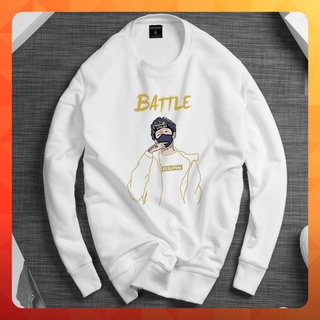 Áo nỉ sweater, áo nỉ dài tay nam cổ tròn màu trắng dáng hàn phong cách ulzzang Adda men AAN03