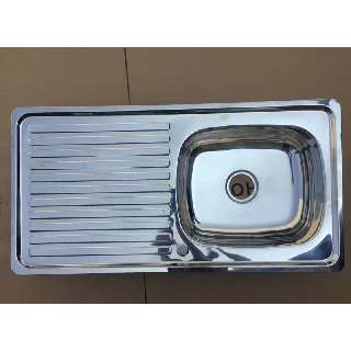 Chậu Rửa Bát Một Hố Một Bàn Germany Lubeck P7545B🍅 Cam Kết Chất Lượng 🍅 Chậu Rửa Bát Inox 304