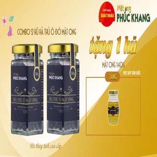 [ Sản phẩm mới] Combo 2 Hũ Hà Thủ Ô Mật Ong Rừng PHÚC KHANG 300G -Làm đen tóc,  Giảm rụng tóc ,kích mọc tóc