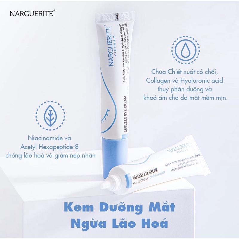 Kem Dưỡng Mắt Ngăn Ngừa Lão Hoá, Giảm Nếp Nhăn Narguerite 10ml