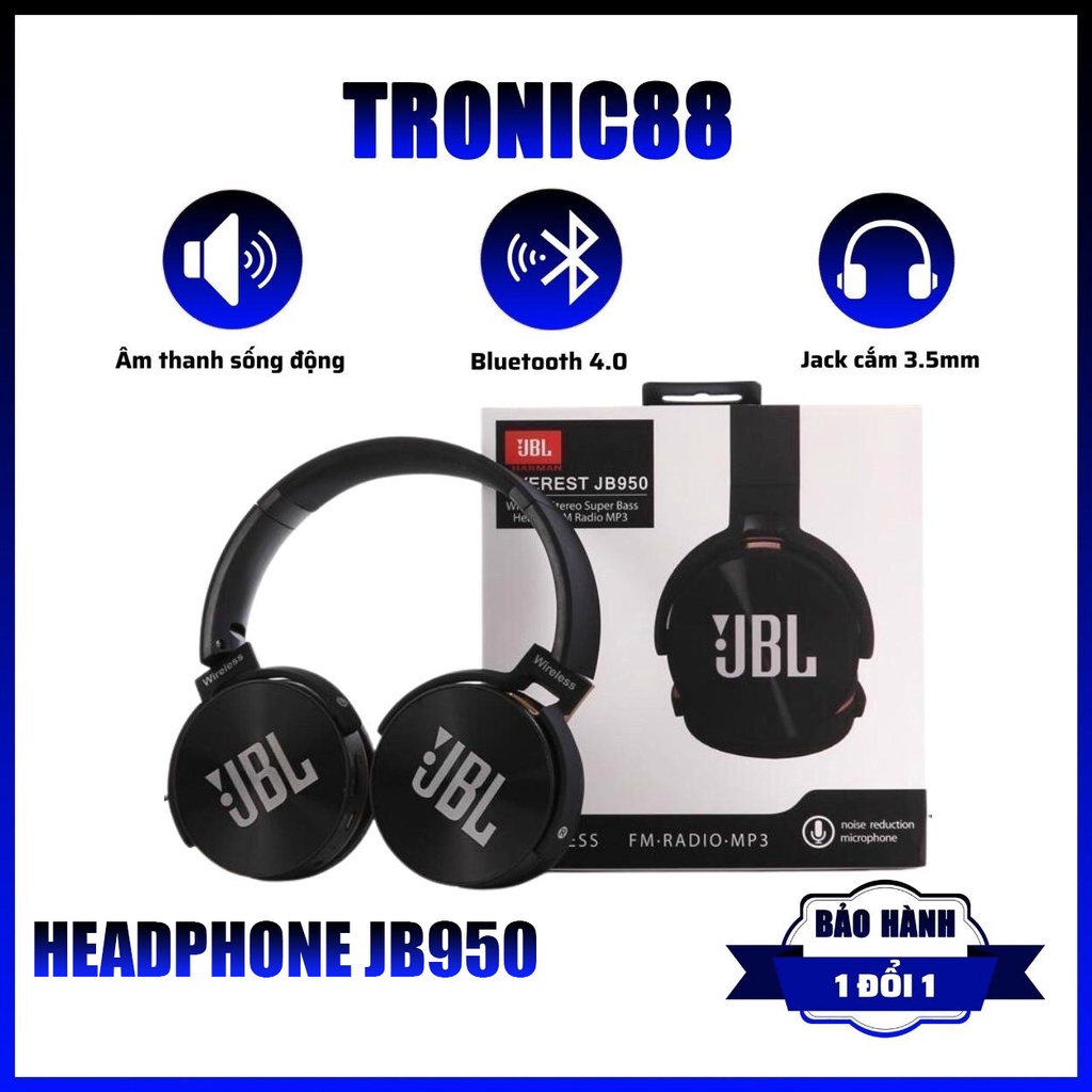 Tai Nghe Chụp Tai Bluetooth JB950, Thiết Kế Trẻ Trung Năng Động