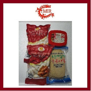 [Combo 4]Bánh gạo cay Hàn quốc(1kg bánh gạo nhân phômai,200g sốt,450g chả cá)