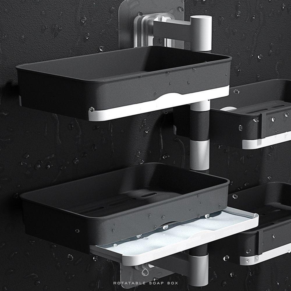 KUNHEV Giá Đỡ Xà Phòng Bằng Nhựa Hình Hoa Mẫu Đơn Không Đục Lỗ Mạnh Mẽ Cho Phòng Tắm