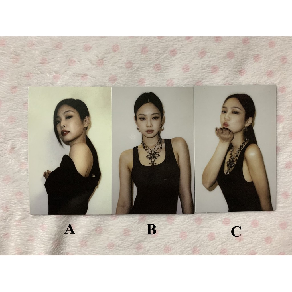 Bộ sản phẩm ảnh photocard polaroid BLACKPINK The Album JENNIE
