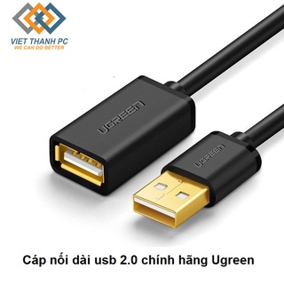 Cáp nối dài USB 2.0 từ 0.5M - 5M chính hãng Ugreen 10313,10314,10315,10316,10317,10318 - Bảo Hành 18 Tháng
