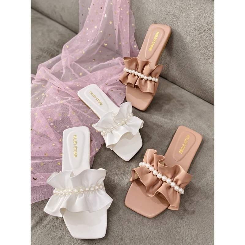 Dép bèo nhún đính ngọc