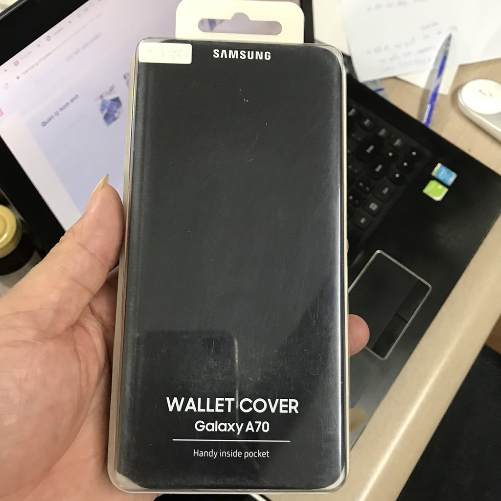 [Mã ELFLASH5 giảm 20K đơn 50K] Bao da Samsung galaxy A70 WALLET COVER chính hãng | BigBuy360 - bigbuy360.vn