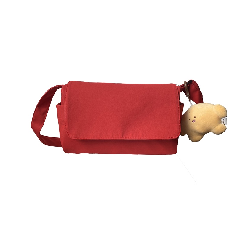 Túi Đeo Vai Vải canvas Màu Trơn Cỡ Lớn 2022 Kiểu Nhật Bản Thời Trang Cho Nữ