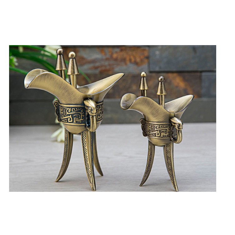 LY RƯỢU ĐỒNG GIẢ CỔ CAO CẤP
