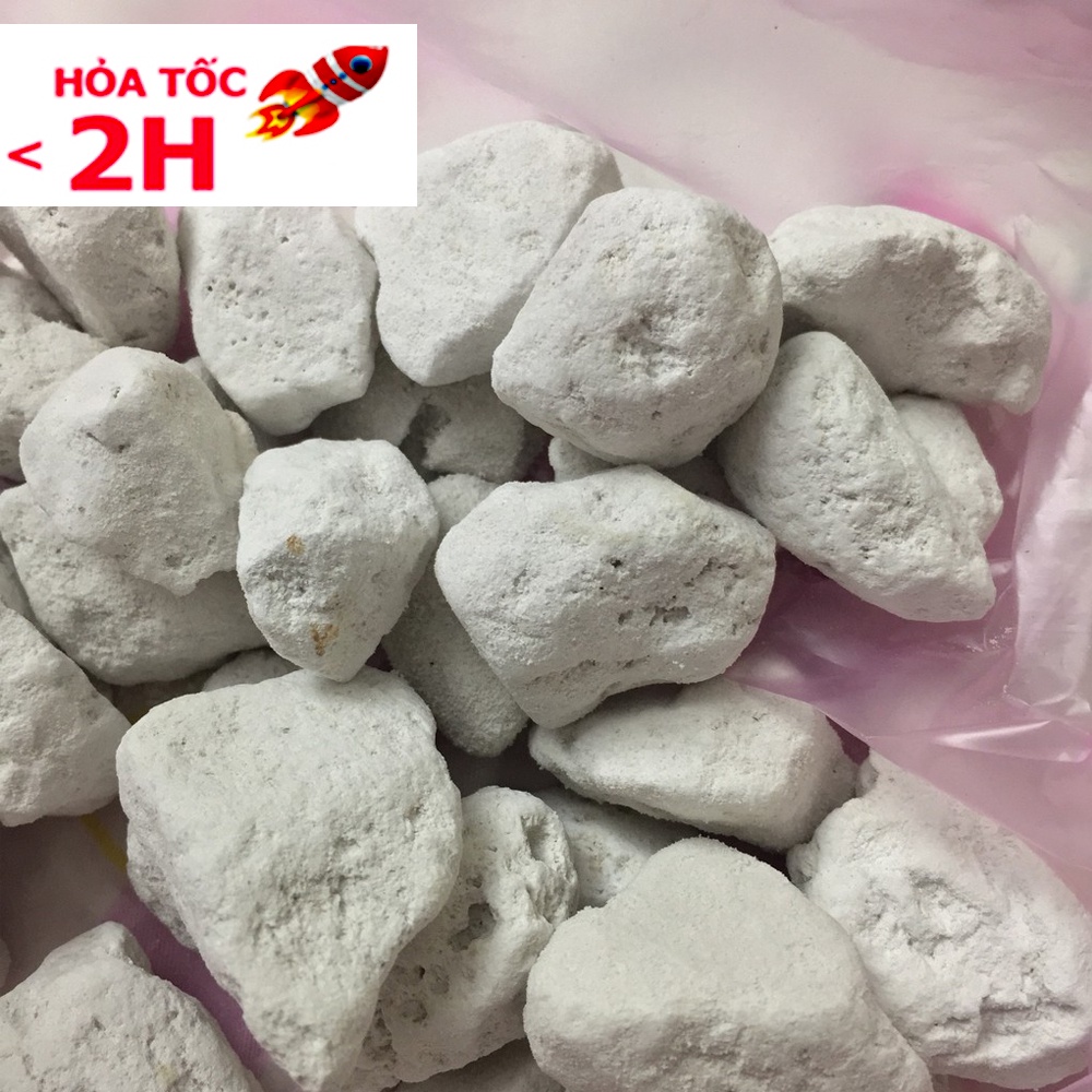 Nham Thạch Trắng - Đá Lông Vũ Lọc Nước Hồ Cá 500gram