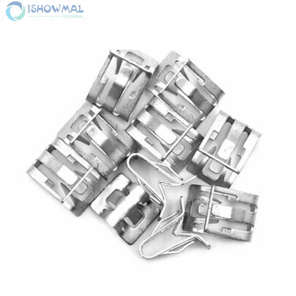 Kẹp cố định bảng điều khiển bằng kim loại màu bạc thay thế cho xe hơi