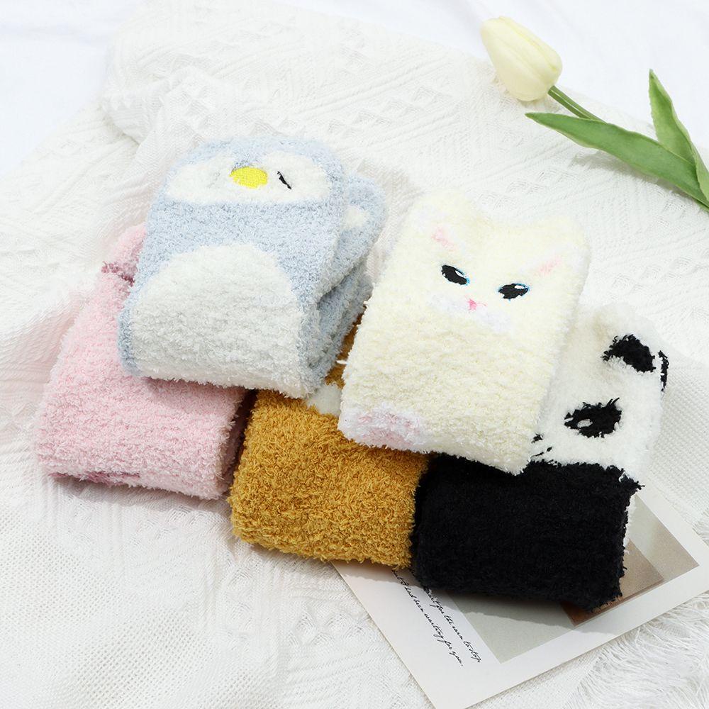 Vớ Lông Cừu San Hô Dày Dặn Ấm Áp Dễ Thương