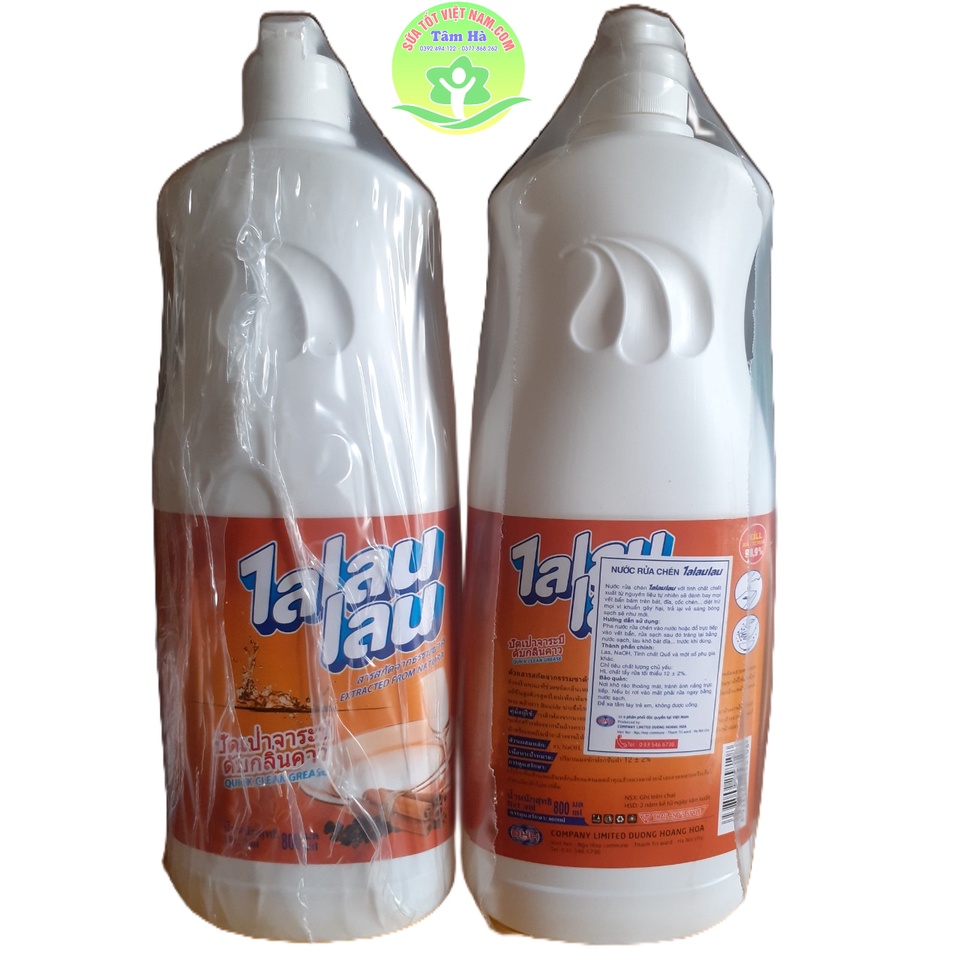 Nước rửa bát quế 1alaulau chai 800ml