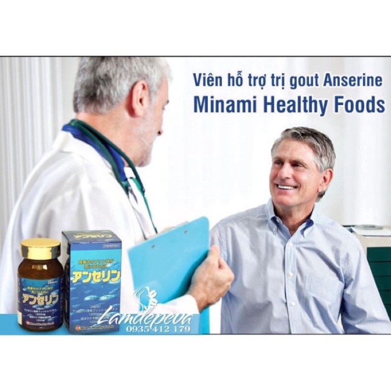Viên Hỗ Trợ Phòng Chống Và Giảm Gout Anserine Minami Nhật Bản-Hàng Chính Hãng
