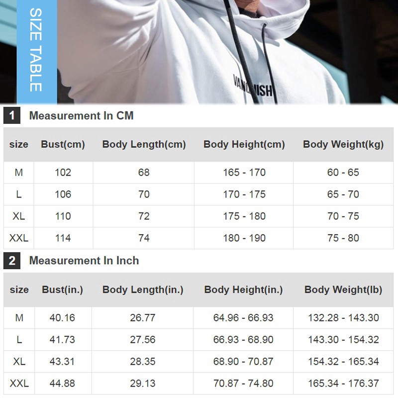 VQ Sports Hoodie Men's Cotton Striped Casual Hooded Long Sleeve Top Fitness Training Sweatshirt