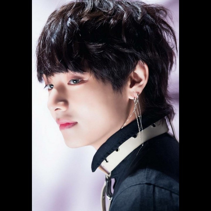 Khuyên tai thả hai sợi dài BTS V bông tai unisex thiết kế phong cách cá tính Jungkook Suga Jimin