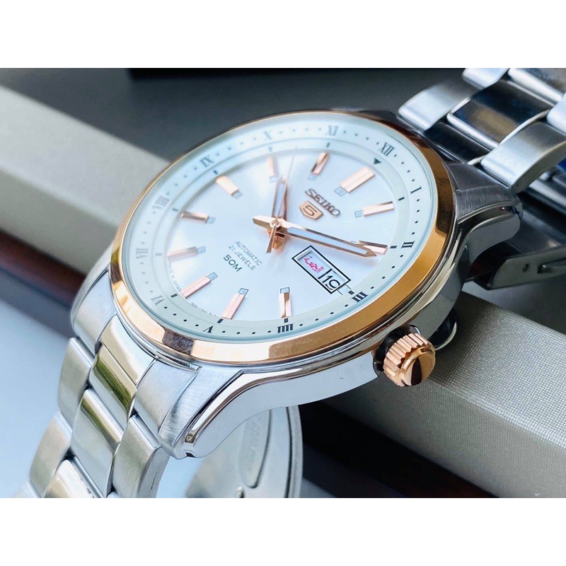 Đồng hồ nam dây thép Seiko 5 Automatic SNKP12J1