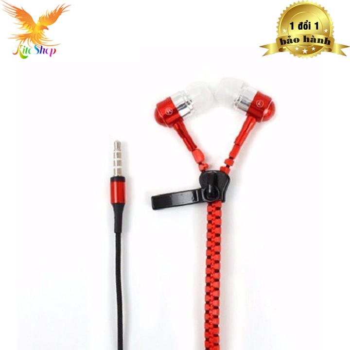tai nghe dây kéo có nút điều khiển âm lượng 5*