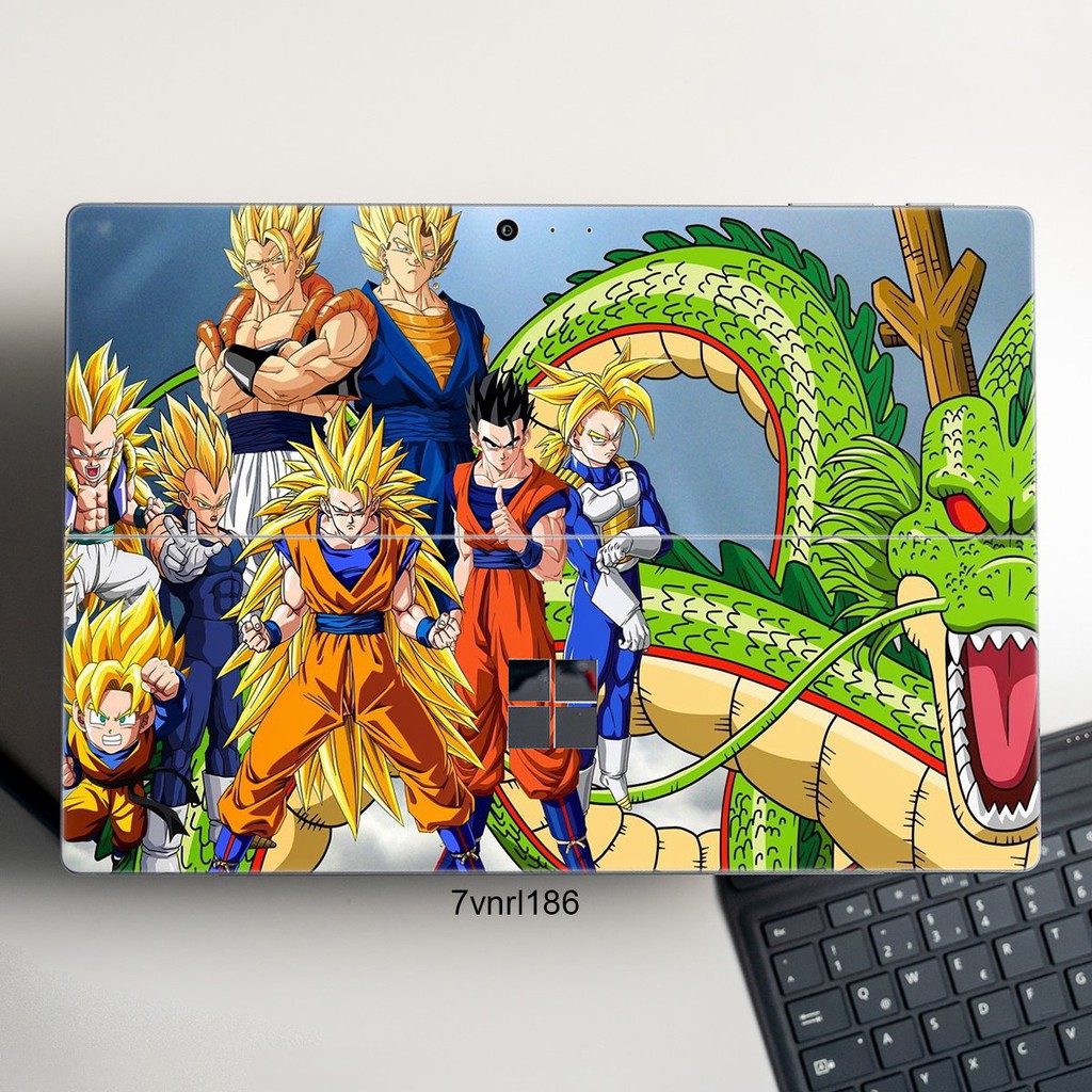 CỰC SỐC Skin dán hình Dragon Ball x03 cho Surface 3 2015; Go, Go 2, Go 3; Pro 2 3 4 5 6 7 8 X DECAN CAO CẤP