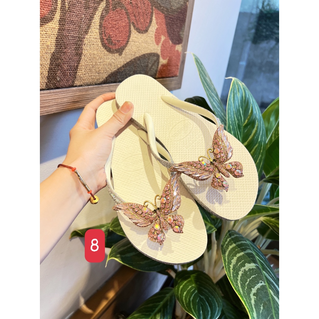 Dép xỏ ngón Havaianas kèm charm đủ màu đủ size 35-40
