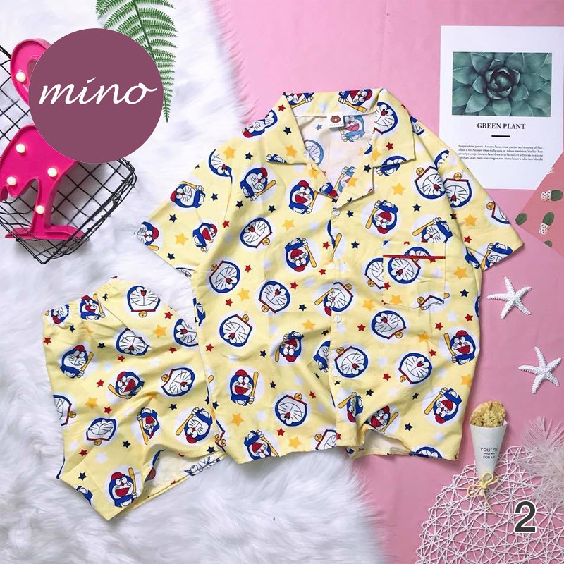 Đồ Mặc Nhà, Pijama, Đồ Bộ Đùi Kate Thái Freesize Siêu Dễ Thương, Vải Mịn, Mát | BigBuy360 - bigbuy360.vn