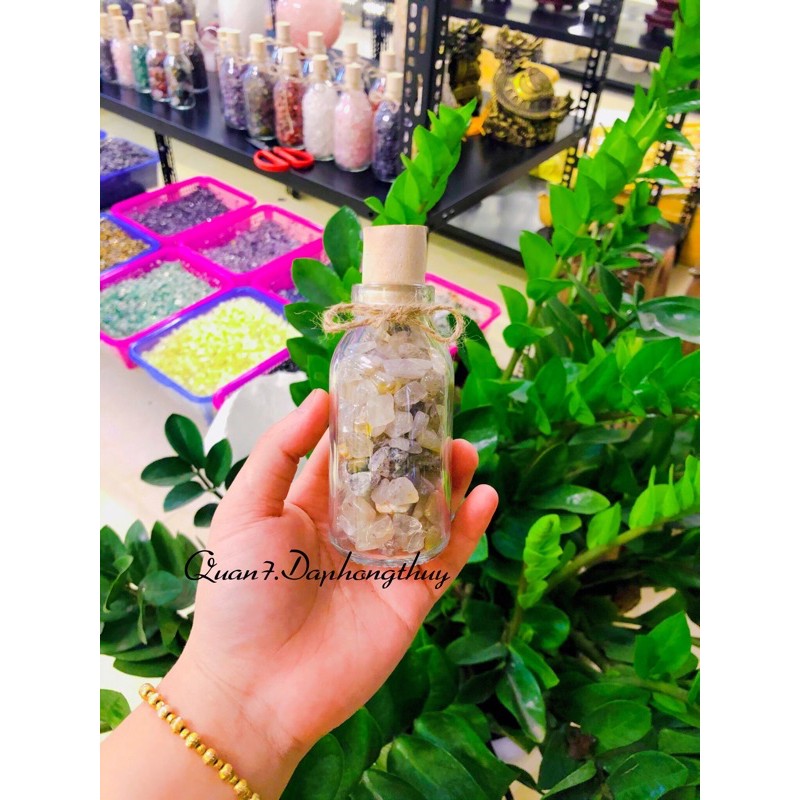 Lọ Đá Màu Xanh Tự Nhiên Phong Thuỷ 300gram