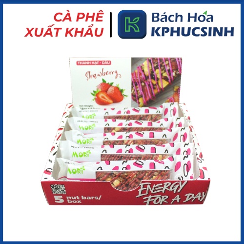 Thanh hạt chùm ngây moringa vị dâu KPHUCSINH - Hàng Chính Hãng