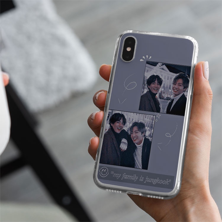 Vỏ điện thoại My family is jungkook cho Iphone 6 7 8 Plus 11 12 13 Pro Max X Xr BLUGDR0096