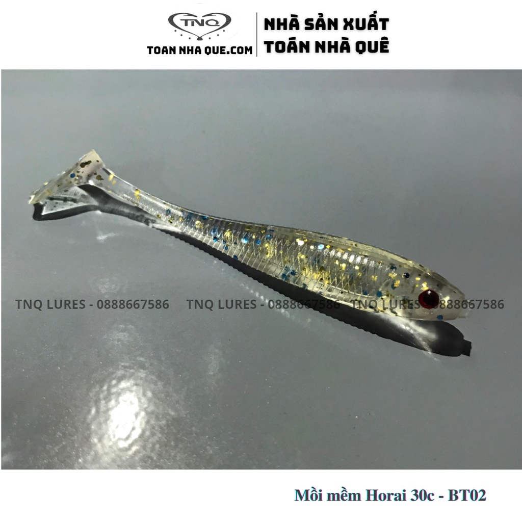 [MẪU MỚI] Mồi mềm câu lưỡi sắt Horai BT02  (hộp 30 con) - TNQ LURES