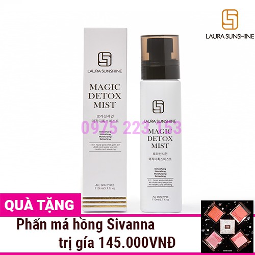 Khoáng thải độc Laura Sunshine Detox Magic Dextoc Mist 110ml