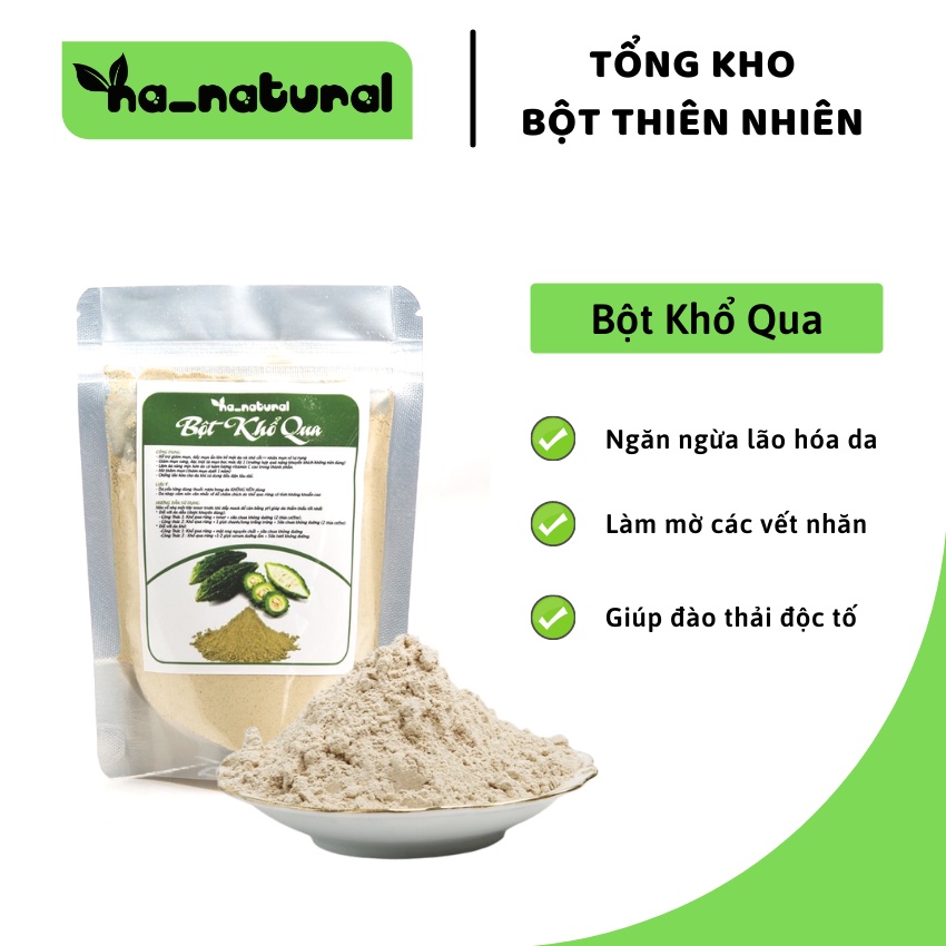 Bột khổ qua 🔥 GIÁ TỐT NHẤT 🔥 bột khổ qua nguyên chất 100% Organic chăm sóc da mụn, làm dịu, mát da - 1kg