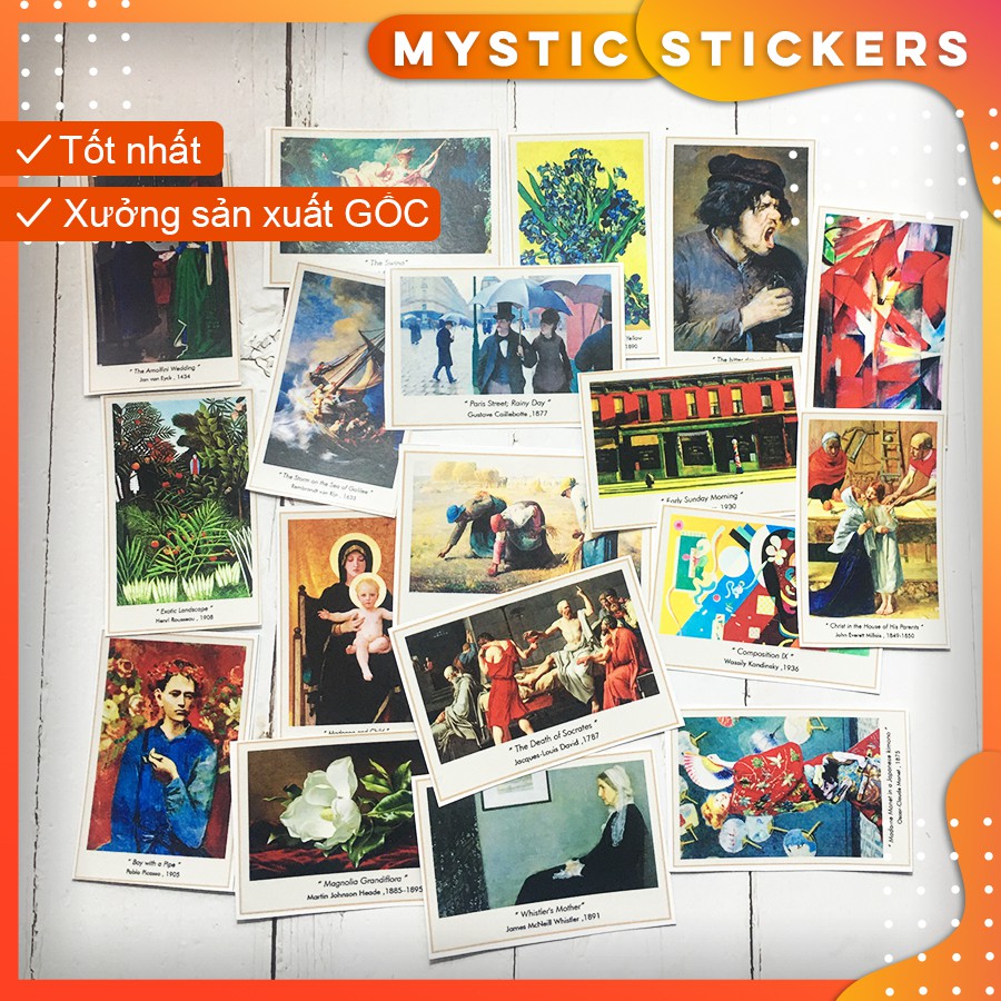 [DANH HOẠ THẾ GIỚI #2] 30 Sticker chống nước/dán laptop vali xe mũ bảo hiểm nhà cửa ...