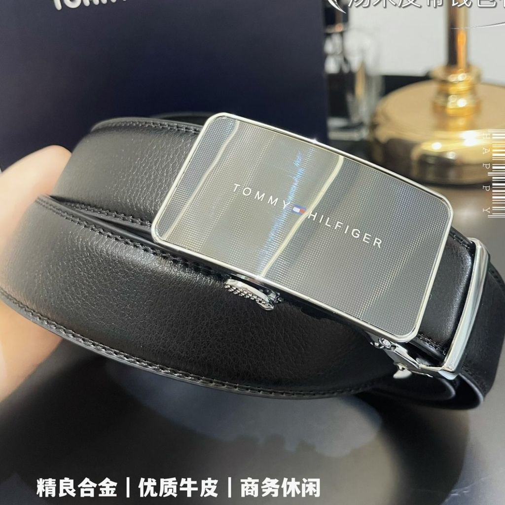 Thắt Lưng Da TOMMY HILFIGER Phối Ví Đựng Tiền Cá Tính Cho Nam