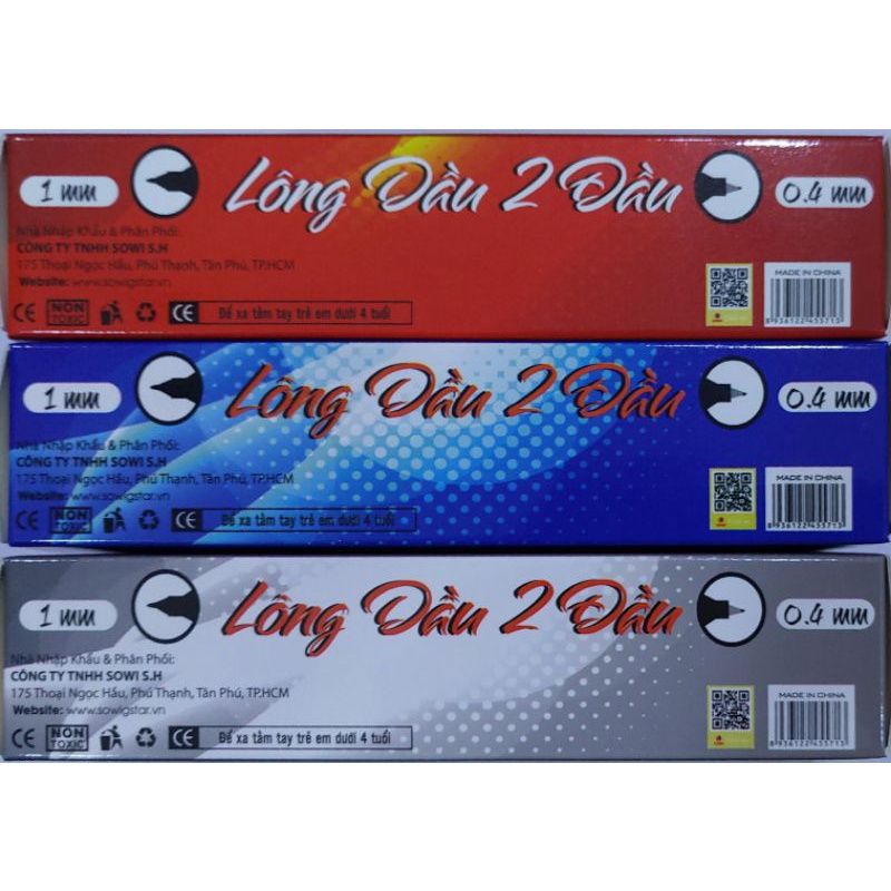 Bút lông dầu nhỏ 2 dầu Gs CD-01