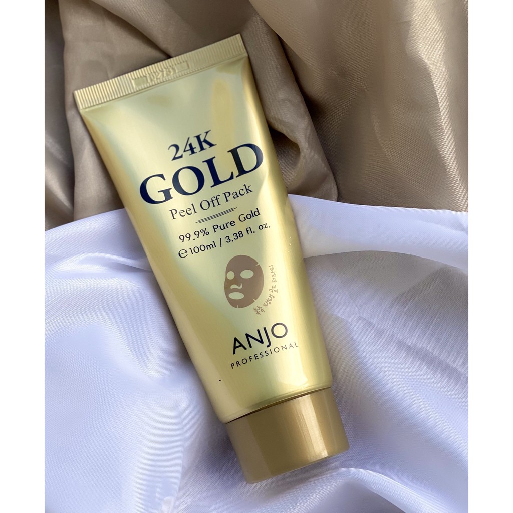 Mặt Nạ Lột Tinh Chất Vàng 24K Anjo 24K Gold Peel Off Pack 99.9% Pure Gold 100ml