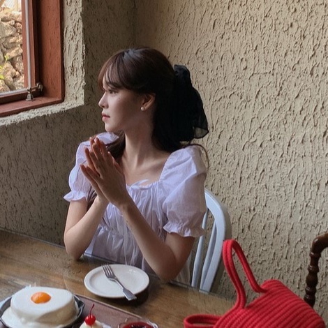 Áo Kiểu Tay Ngắn Cổ Vuông Thắt Nơ Phong Cách Hàn Quốc Dễ Thương 52801