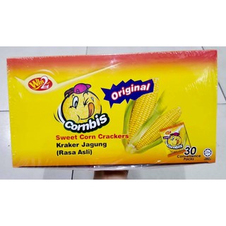 Bánh Bắp Cornbis Win2 Sweet Corn Crackers (Hộp Lớn 30 gói)