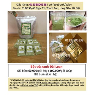 Bột trà xanh Matcha Đài Loan - 50gr