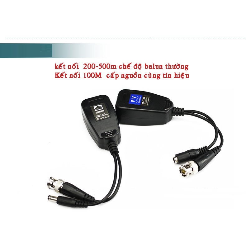 Video Balun kèm nguồn 100 Mét