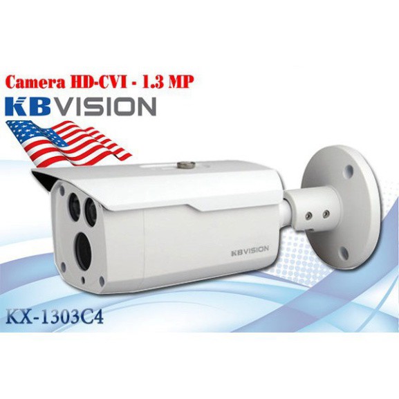 {Giá HỦY DIỆT} Camera KBVISION KX-1303C4 1.3MP THÂN SẮT Panasonic Chipset