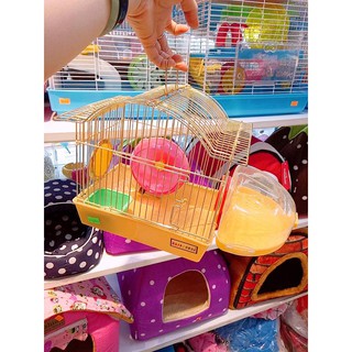 Lồng gold mạ vàng dành cho hamster, có nhà tắm riêng